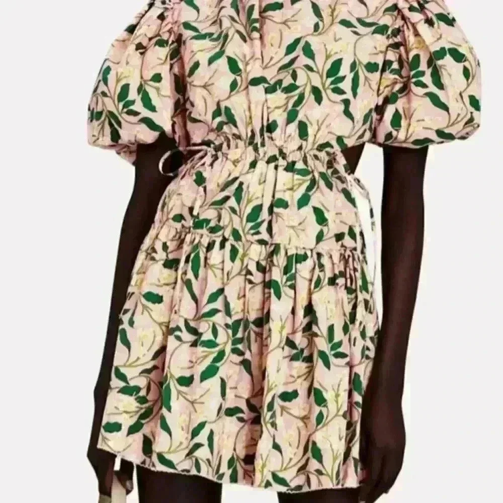 Agua by Agua Bendita Samba Floral Mini Dress, Size L Like New - Picture 5 of 8